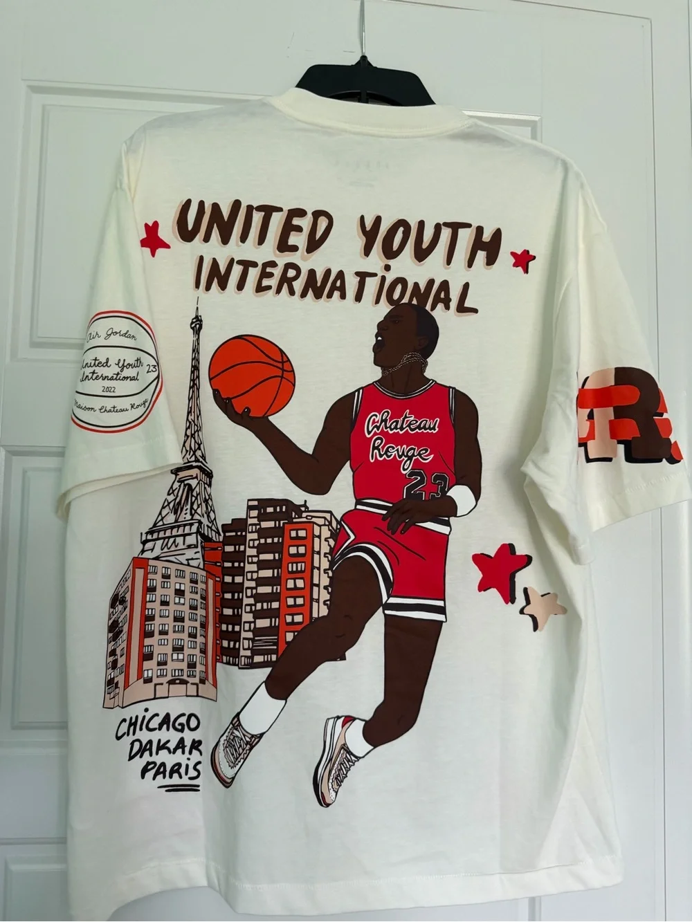 Nike Air Jordan x Maison Chateau Rouge Shirt Size Men M All Over Print Rare